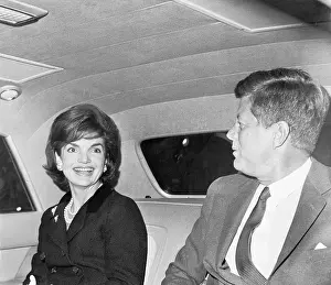 Mr. and Mrs Kennedy Arriving Home