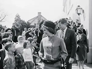 Mass Prints: Mr and Mrs. Kennedy Leaving Mass