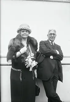 Garrison Prints: Mr. and Mrs. Lindley M. Garrison on Ship Deck