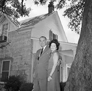 Mr And Mrs Lyndon B Johnson At Ranch
