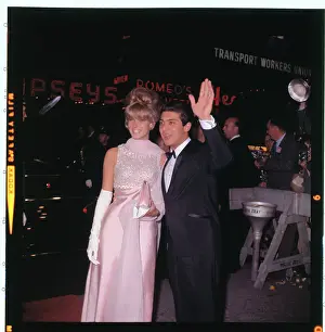 Mr. and Mrs. Paul Anka Greeting Spectators