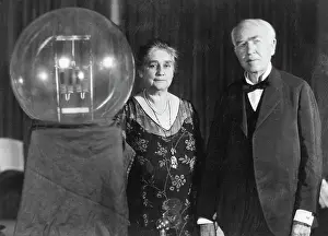 Light Bulb Prints: Mr. & Mrs. Thomas Edison Being Honored