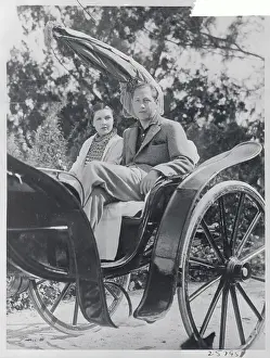 Mr. and Mrs. William P. Paley Riding in Open Carriage