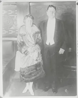 Mr. and Mrs. William Wrigley Jr. Posing in Formal Attire