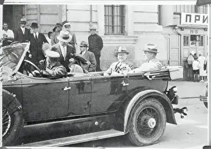 Mr. Sorensen and Mr. Wokelmann of Ford Arriving in Moscow