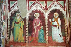 3 People Prints: Mredieval Gothic frescoes in San Miniato al Monte (St)