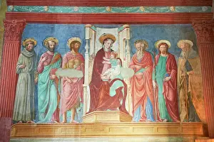 Cultural Monument Prints: Mredieval Gothic frescoes in San Miniato al Monte (St)