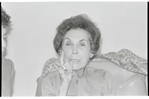 Mrs. De Allende Speaking at News Conference