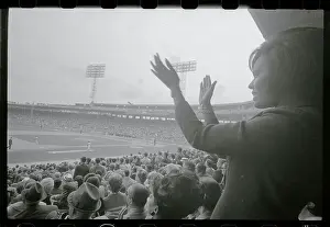 Mrs. Bob Gibson Applauding
