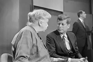 Mrs. Eleanor Roosevelt and Senator John Kennedy