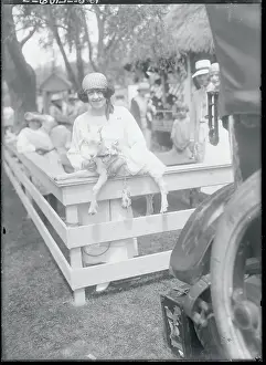 Socialite Prints: Mrs. Esmonde P. O'Brien selling goats