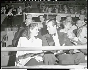 Mrs. Hank Greenberg Sitting with Her Husband Hank Greenberg