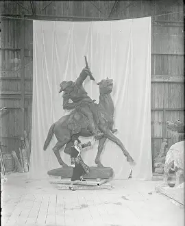 Exaggeration Prints: Mrs. Harry Payne Whitney and Sculpture
