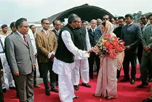 Dhaka Prints: Mrs. Indira Gandhi and Premier Mujibur Rahman