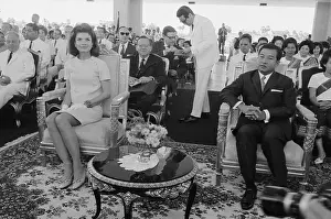 Mrs. Jacqueline Kennedy at Reception in Cambodia