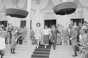 Mrs. John F. Kennedy with Members of the Cambodian Royal Family