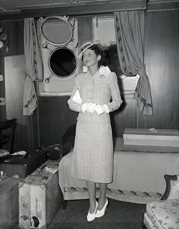 Ambassador Prints: Mrs. Joseph Kennedy On Liner