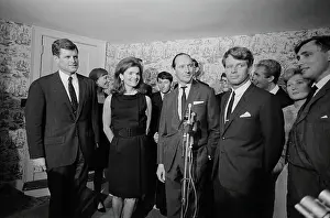 Mrs. Kennedy, Edward and Robert Kennedy and Lord Harlech