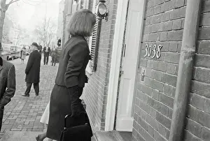 Mrs. Kennedy Entering Home
