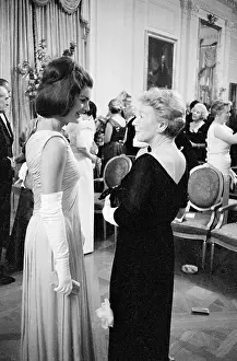 Mrs. Kennedy and Mary Hemingway