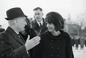 Mrs. Kennedy and Nathan M. Pusey