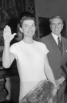 Mrs. Kennedy Waving