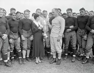 Mrs. Knute Rockne At Captain Cup Ceremony