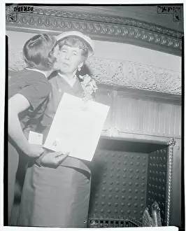 Mrs Lester Personous Being Kissed by Daughter