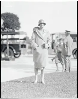 Mrs. Malco Meachan Posing at Saratoga Racetrack