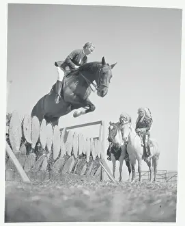 Mrs. Paul Berry and Horse Jumping