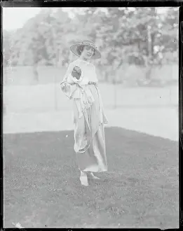 Elmont Prints: Mrs. Vernon Castle Holding a Monkey