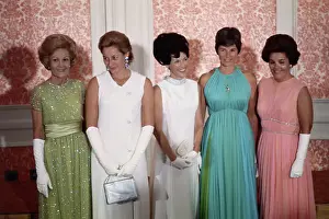 Pat Collins Prints: Mrs.Nixon and Mrs.Agnew Honor Astronauts Wives 1969