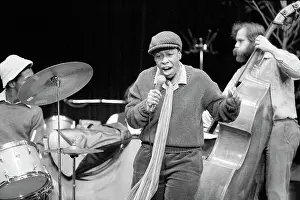 Jazz Prints: Ms. Betty Carter Shown Singing on Stage