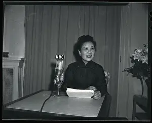 Ms. Chaiang Kai Shek Talking Over Radio