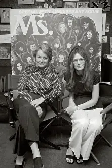 Ms. Magazine Staff Gloria Steinem and Patricia Carbine
