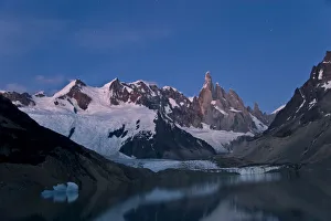 Underneath Gallery: Mt Cerro Torre underneath a starry sky, Parque Nacional Los Glaciares