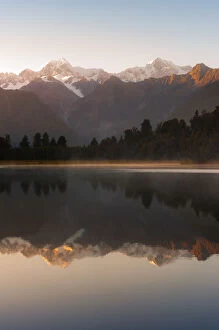 Images Dated 27th April 2011: Mt Cook and Mt Tasman reflection