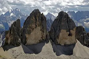 Adige Prints: Mt Drei Zinnen, Tre Cime di Lavaredo, Sesto Dolomites, South Tyrol, Italy, Europe