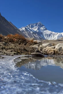 Images Dated 20th May 2014: mt. Everest from Everest Base Camp, Tibet