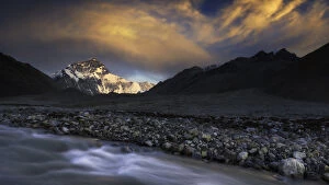 Images Dated 19th May 2014: mt. Everest from Everest Base Camp, Tibet, China