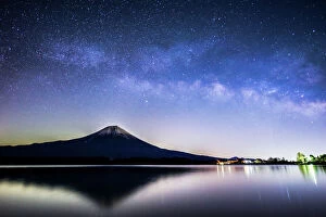 Images Dated 17th February 2016: Mt. Fuji and the Milky Way