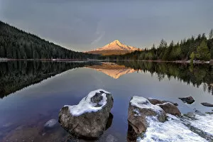 Government Camp Gallery: Mt Hood Reflection on Trillium Lake