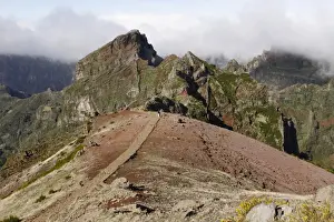 Pathway Prints: Mt. Pico do Areeiro or Pico do Arieiro, Madeira, Portugal, Europe