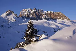 Wand Gallery: Mt Rote Wand, Lechquellengebirge, Lechquellen range, Vorarlberg, Austria, Europe