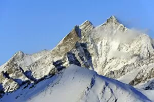 Images Dated 30th January 2010: Mt Taeschhorn and Mt Dom, Zermatt, Valais, Switzerland, Europe, Europe