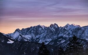 Images Dated 31st December 2012: Mt Wilder Kaiser in Tyrol, from Mt Bruennstein, Bavarian Alps, Brunnstein, Oberaudorf, Bavaria