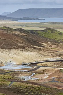 Images Dated 9th September 2014: Mud pits, solfatare, mineral deposits, Seltun geothermal area near Krysuvik or Krisuvik