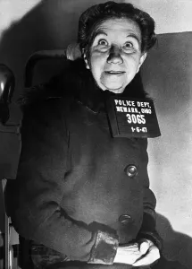 Murderer Prints: Mug Shot of Elderly Murderer Laura Bell Devlin