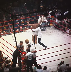 Muhammad Ali Celebrating Win