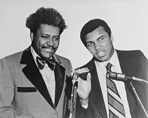Turtle Bay Prints: Muhammad Ali and Don King at Microphones